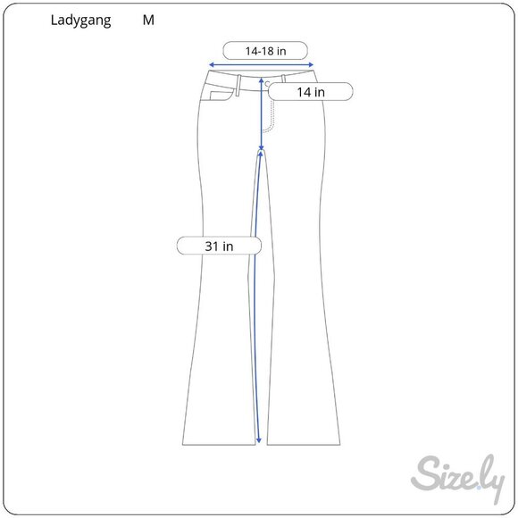 Ladygang Women's Wide-Leg Rust Pants Medium - Picture 9 of 9